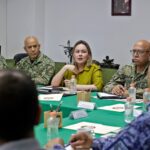 Gobernadora Yeraldine encabeza la Mesa de Construcción de Paz y Seguridad en la 3a. Región Militar en Mazatlán