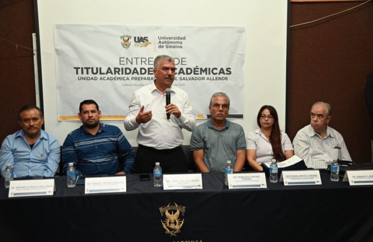 Haciendo justicia a la gran labor docente, la UAS brinda 165 titularidades académicas en las preparatorias Salvador Allende y Augusto César Sandino